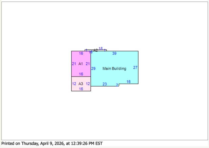 Building Sketch - 1358 Indian Creek Dr