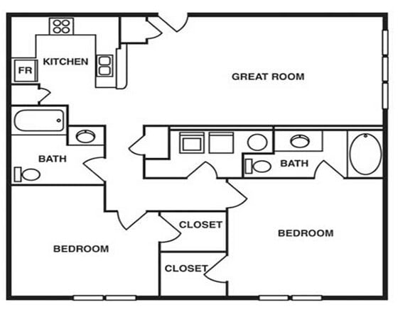 Floorplan - Rehobeth Pointe Apartments