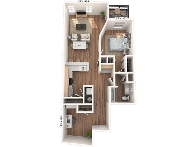 Floorplan - The Pacifica Apartments