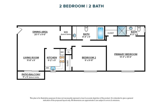 Floorplan - Waters Edge Apartments