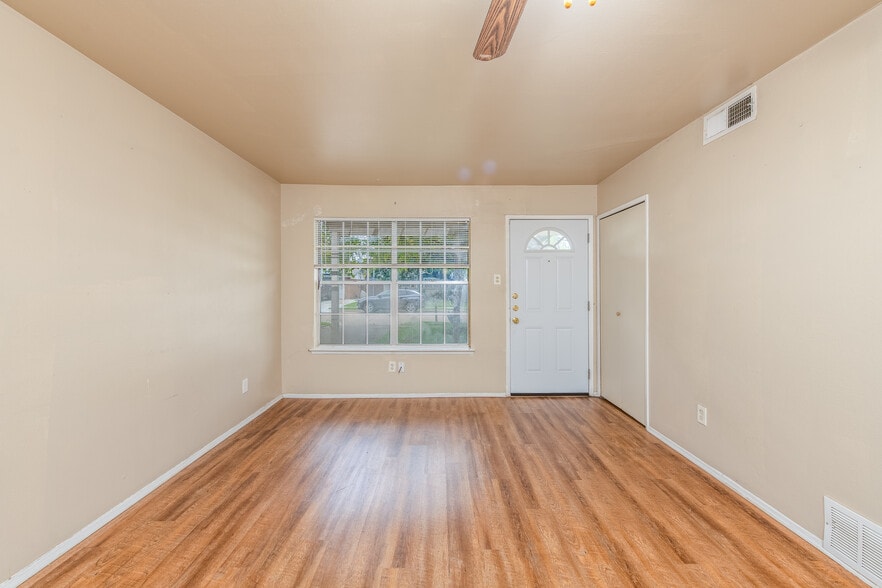 Living room to front door - 1816 E Tucker Blvd