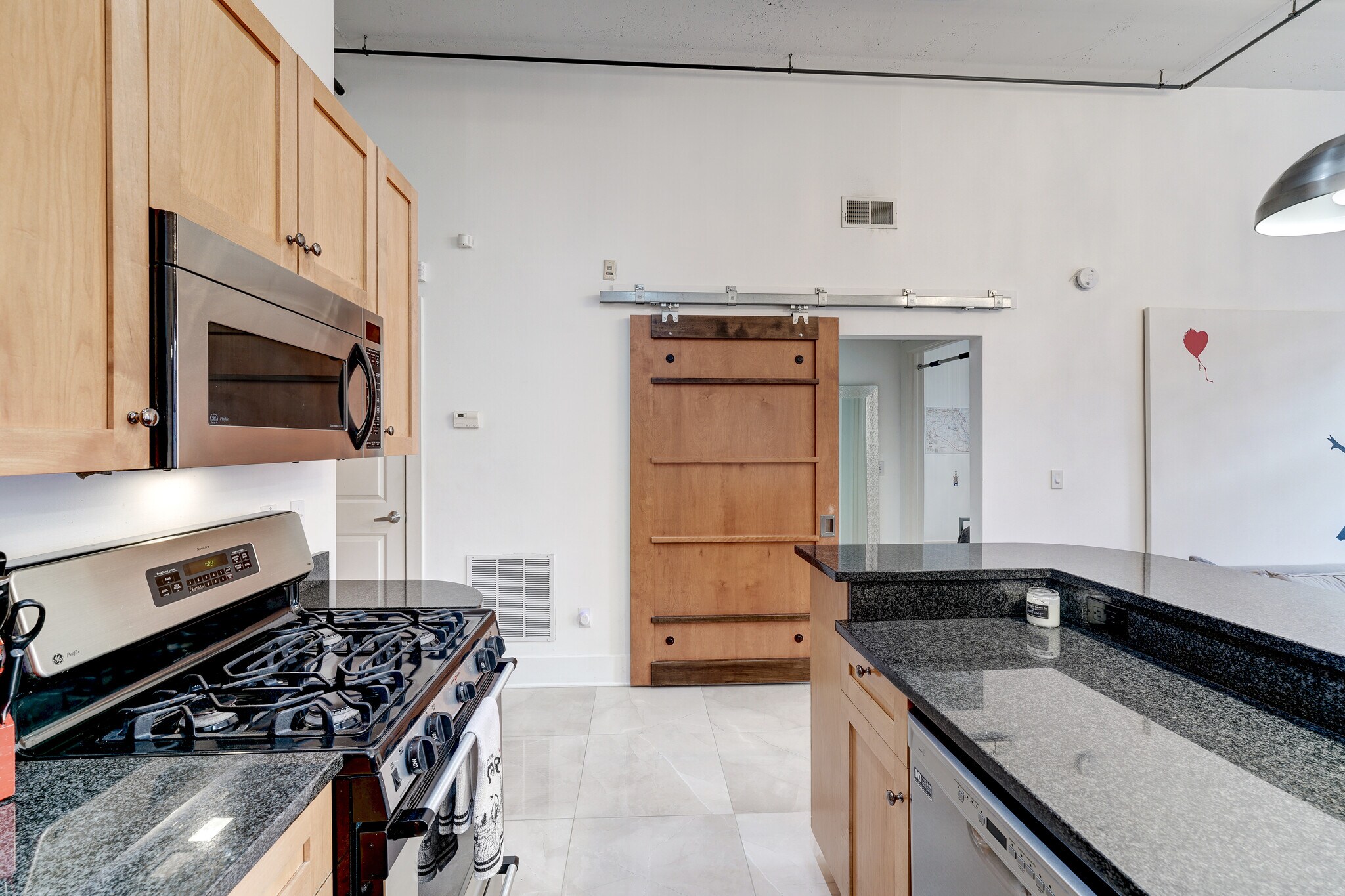 New stainless steel appliances & farm door - 2328 Champlain St NW