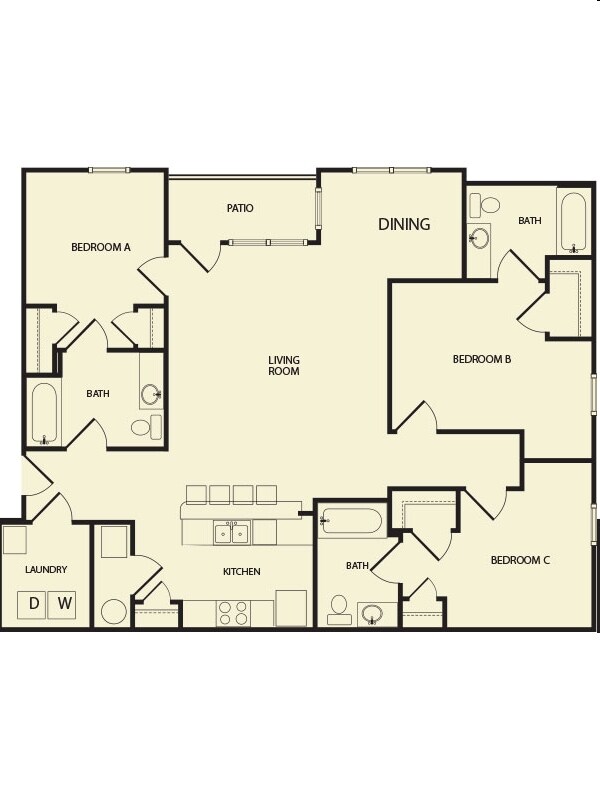 3BR/3BA - Independence Place West Fayetteville