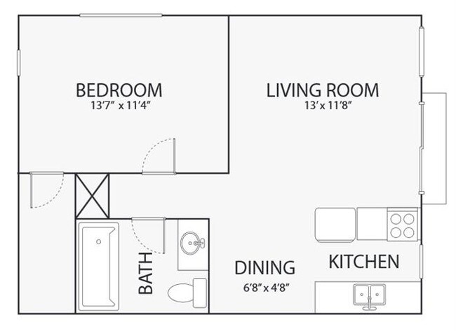 1BR/1BA - The Mark Embers Apartments