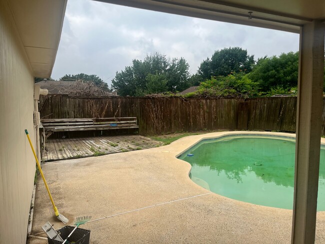 Backyard pool - 2213 Oak Bluff Dr