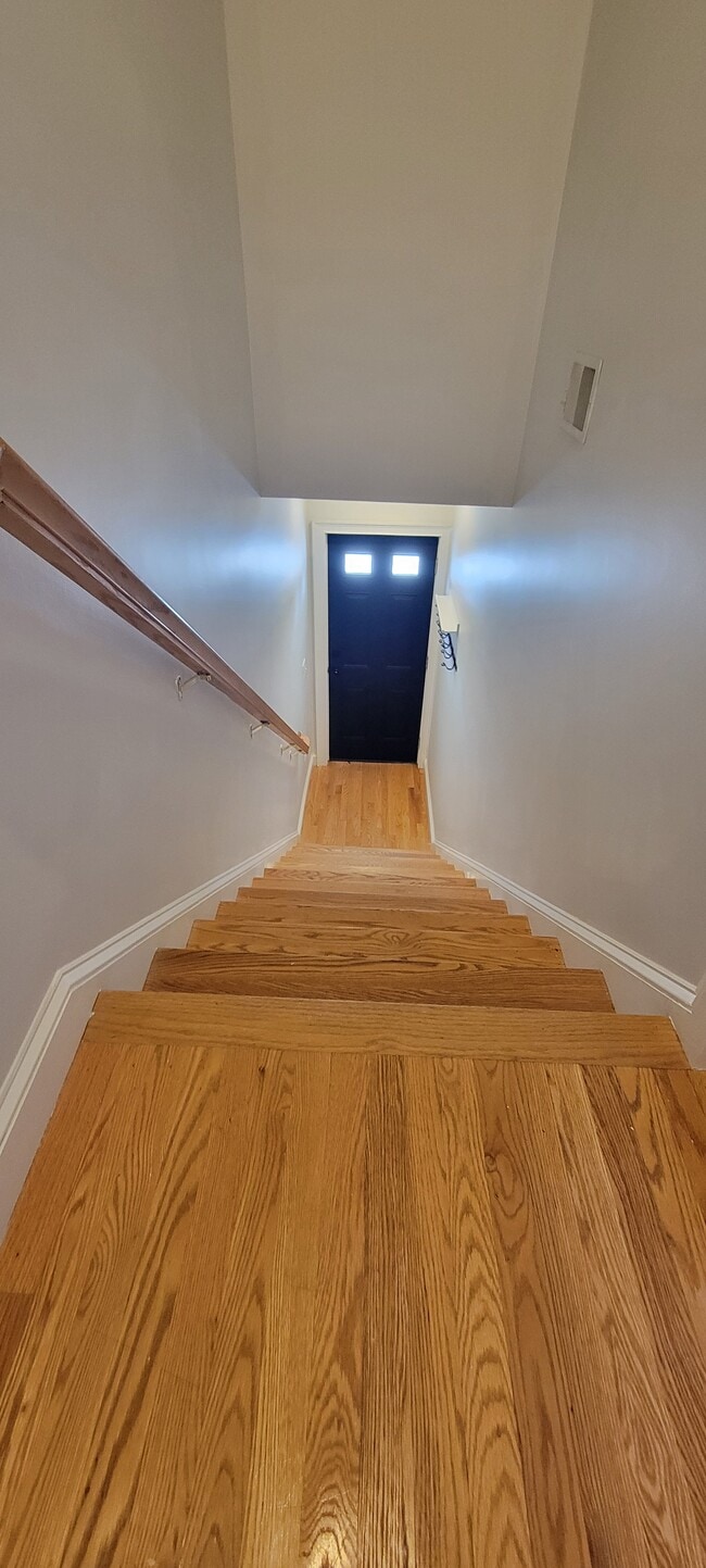 steps leading to 2nd floor in 2 unit Condo - 46 Newport St