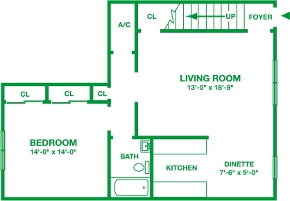 1BR/1BA - Rolling Glen Townhomes and Apartments