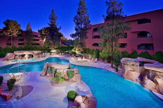 Overhead view of main pool - 4303 E Cactus Rd