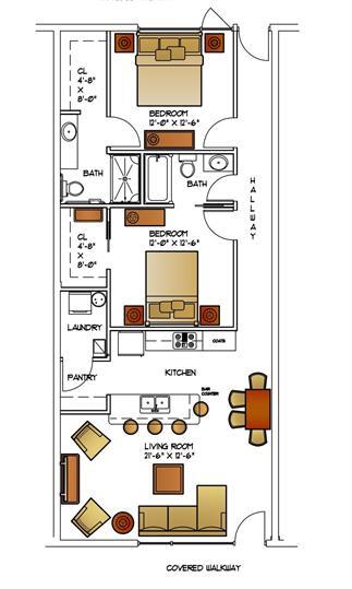 Full size Washer/Dryer Stack Unit in Big Laundry Room.. - West Town Lofts