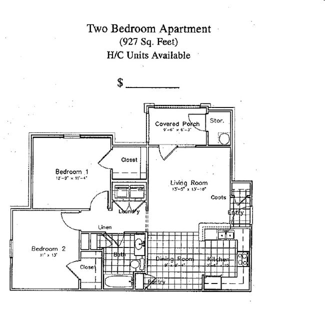 Floorplan - Perry Hill Apartments
