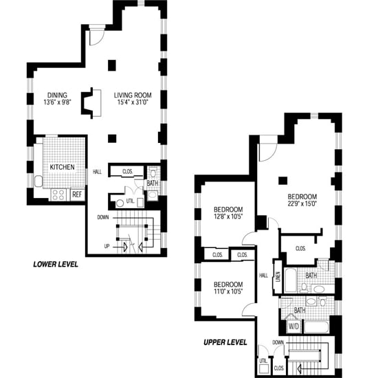 Three Bedroom Bi-Level - The Metropolitan