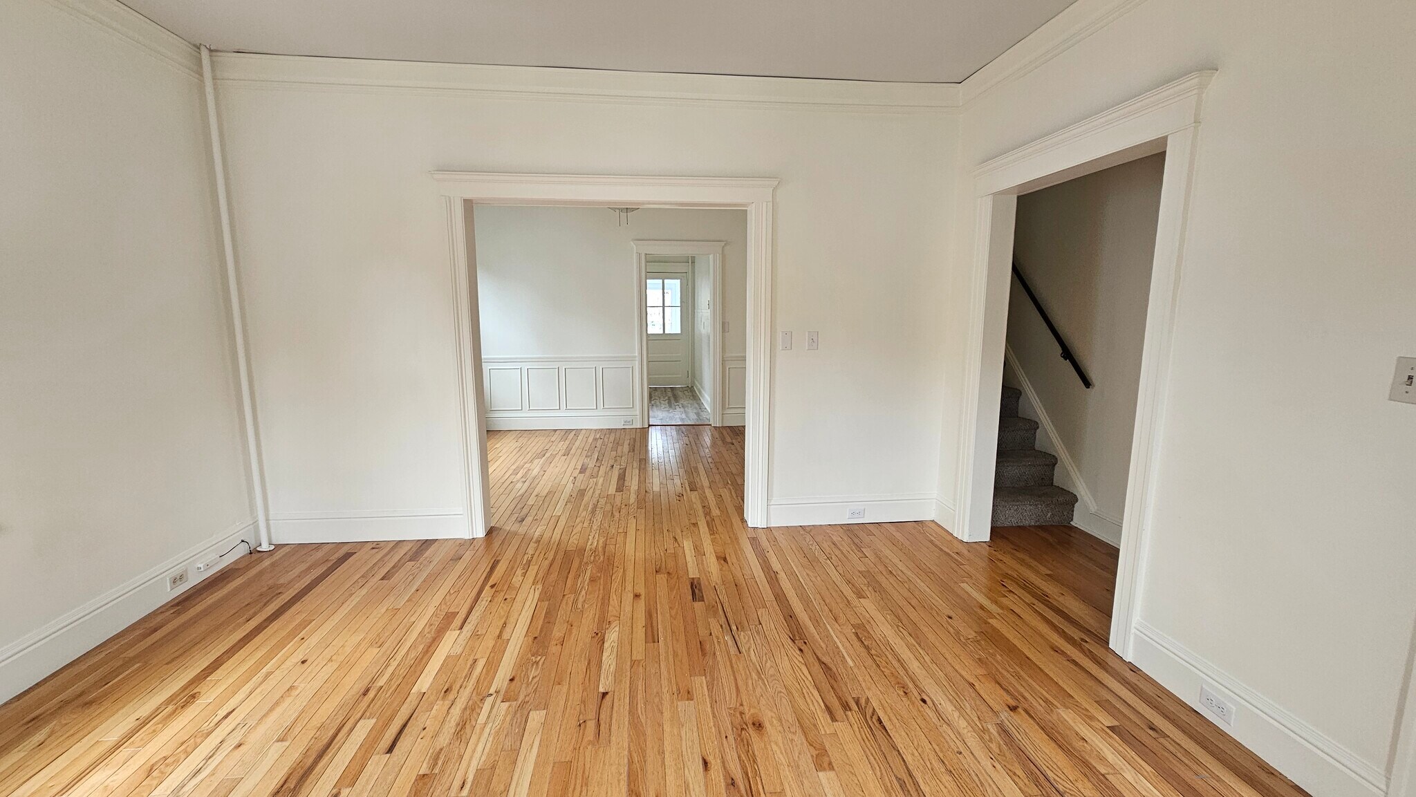 Living Room facing dining room and kitchen - 133 Western Ave