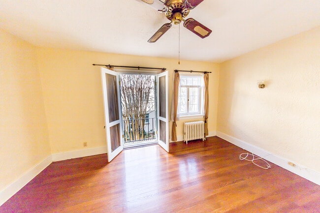 Livingroom Open French Doors - 503 N Arthur Ashe Blvd