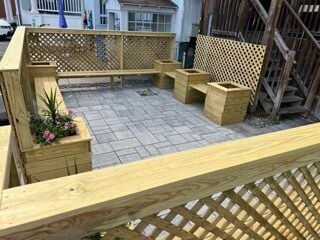 New back patio - 58 Albany St