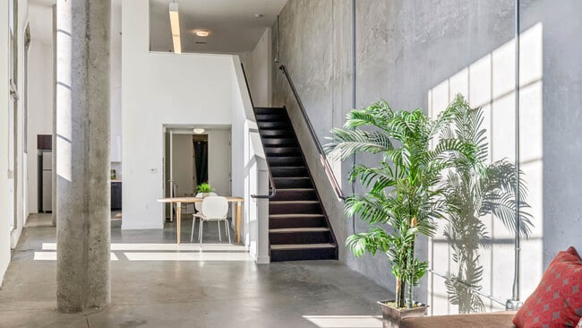 Living Room with Hard Surface Flooring - Parc on Powell