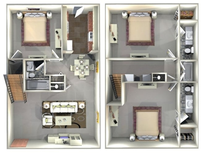 3 BEDROOM - Baystone Apartments