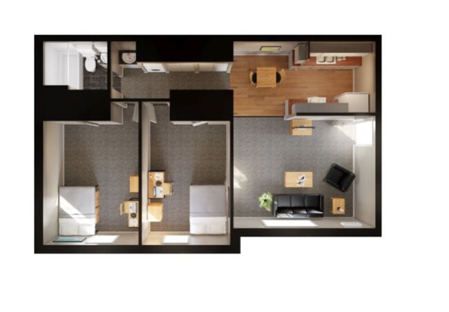 Floorplan - Falcon Landing Apartments - Graduate Students