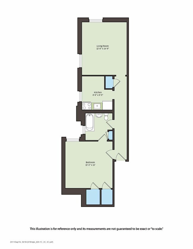 Floorplan - 918 E. Hyde Park Boulevard