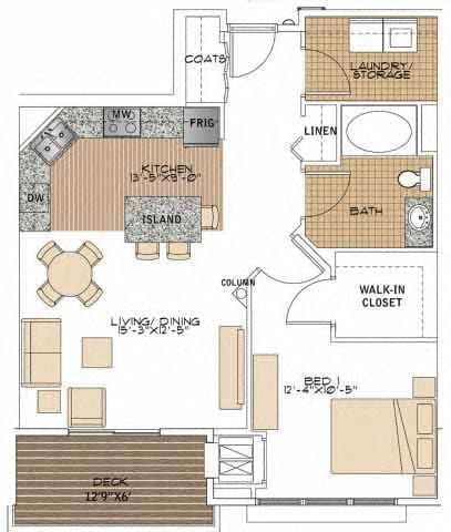 Floorplan - Marketplace and Main Apartments
