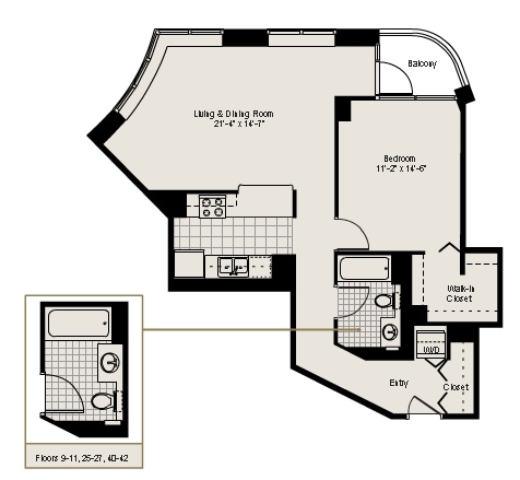 1BR/1BA - 400 N LaSalle St
