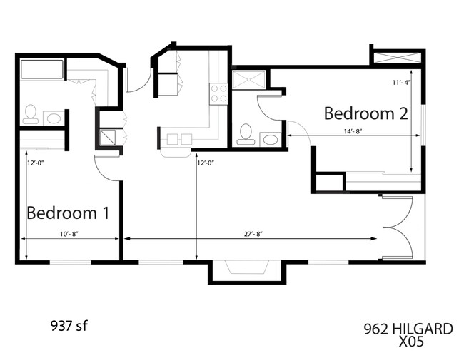 Floorplan - Chateau Hilgard