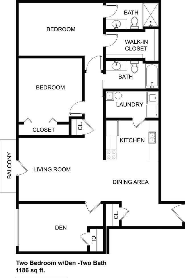 Floorplan - Westbury Lake Apartments