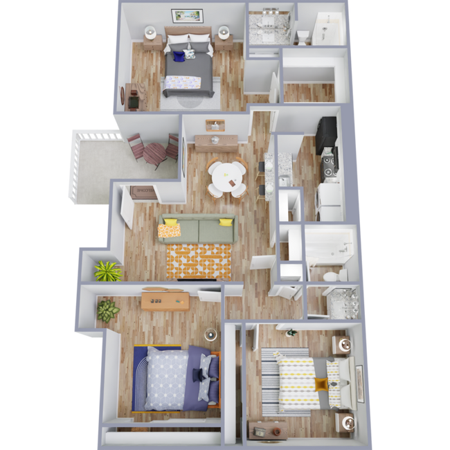 Bend_C1.png - Bend at Oak Forest Apartments