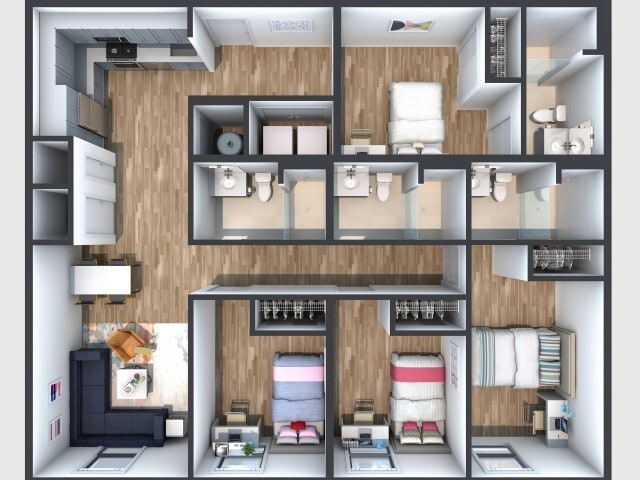 Floor Plan 4A - The Walk