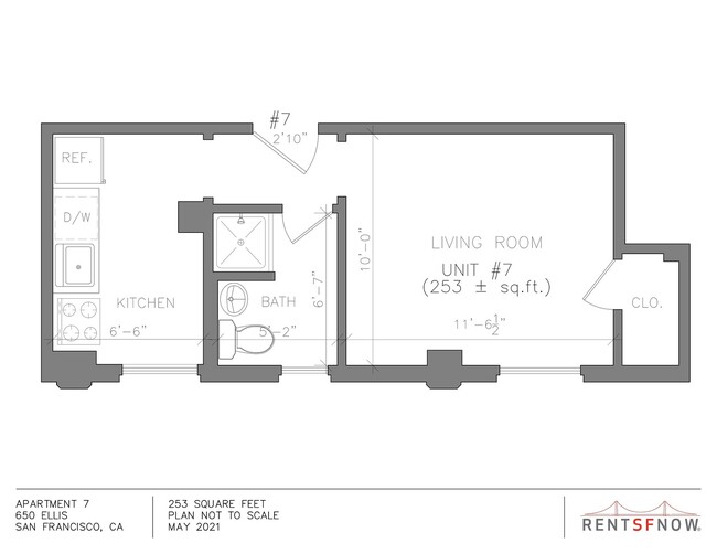 Floorplan - 650 Ellis