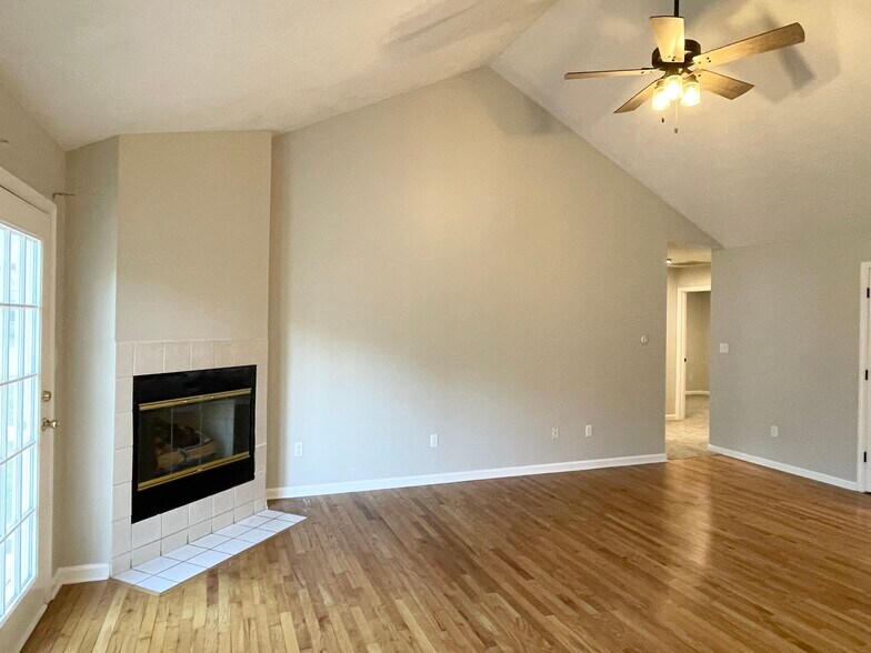 Living room with hardwoods - 10521 Cornell Ave