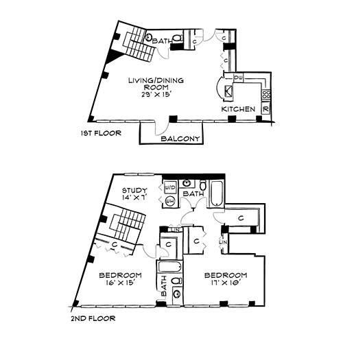 Floorplan - The Residences at Capital Crescent Trail