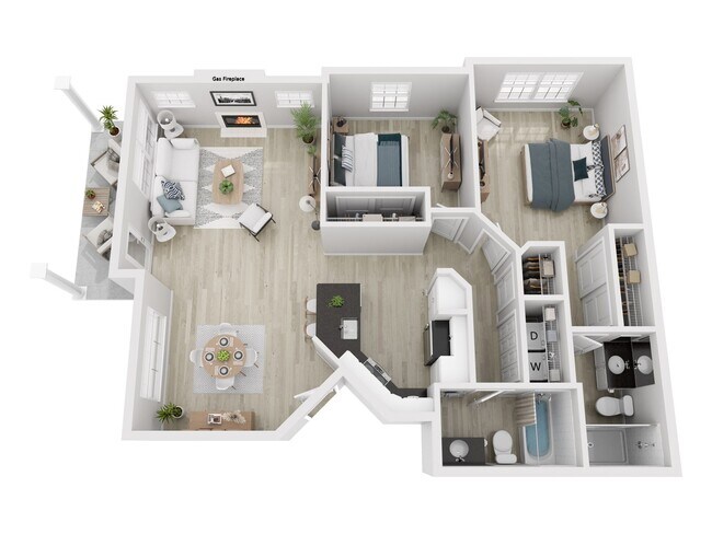 Floorplan - Bradley Park Apartments