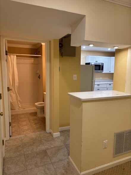 Wet bar and bathroom - 6859 Rolling Creek Way