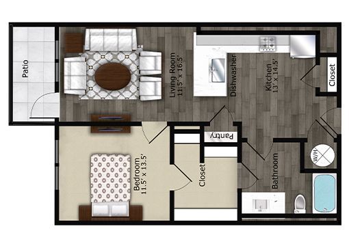 Floorplan - Edge on Four Apartments