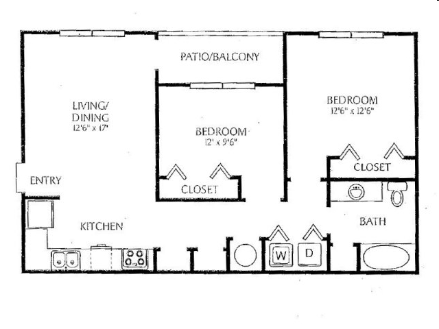 2BR/1BA - Wildwood at Stone Mountain