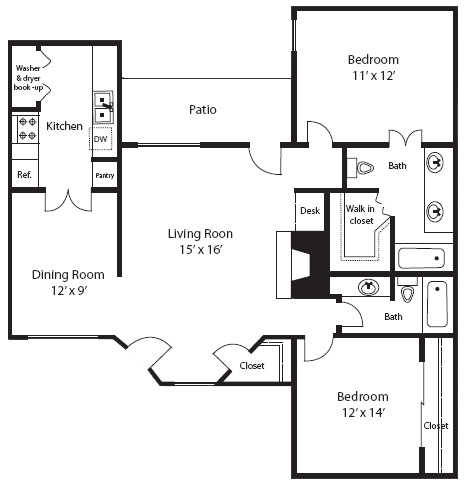 Floorplan - Summerstone Apartments
