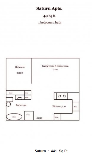 Floorplan - Saturn Apartments