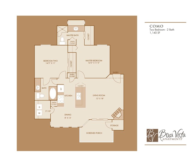 Floorplan - Boca Vista Apartments