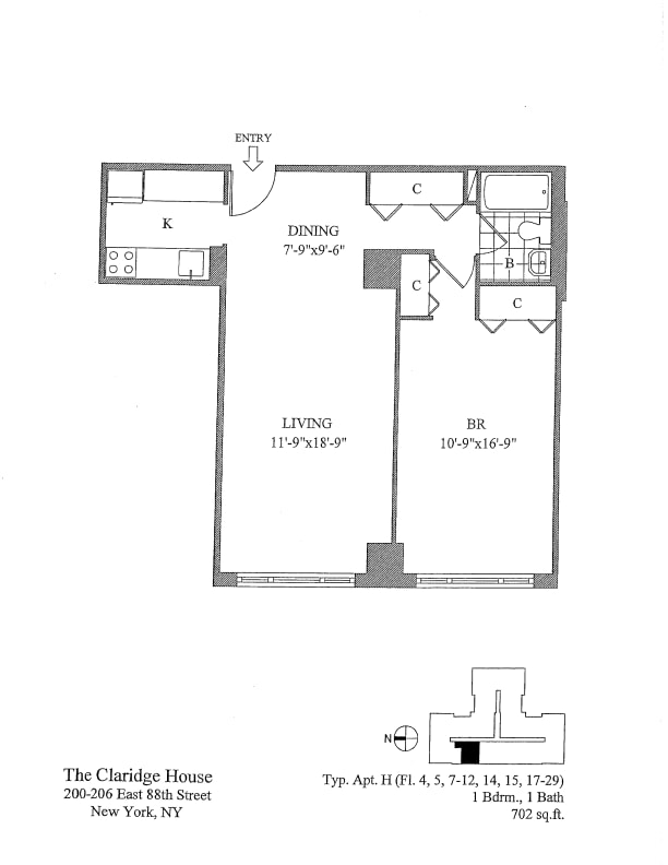 Floorplan - Claridge House