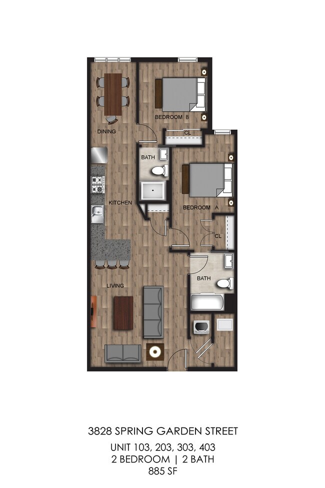 The Schuyler 3828 Spring Garden St Philadelphia PA 19104 Apartment