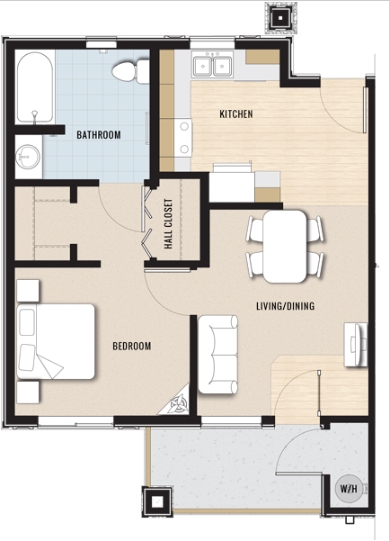Floorplan - King's Station Apartments