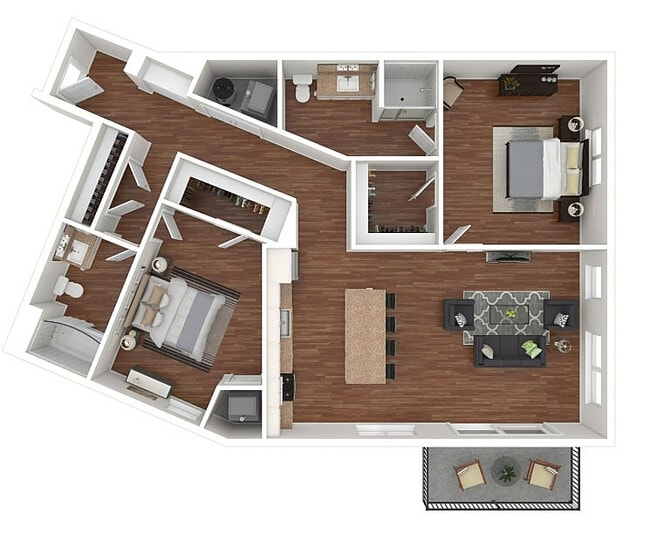 B3 3D Floorplan - Maple and Main