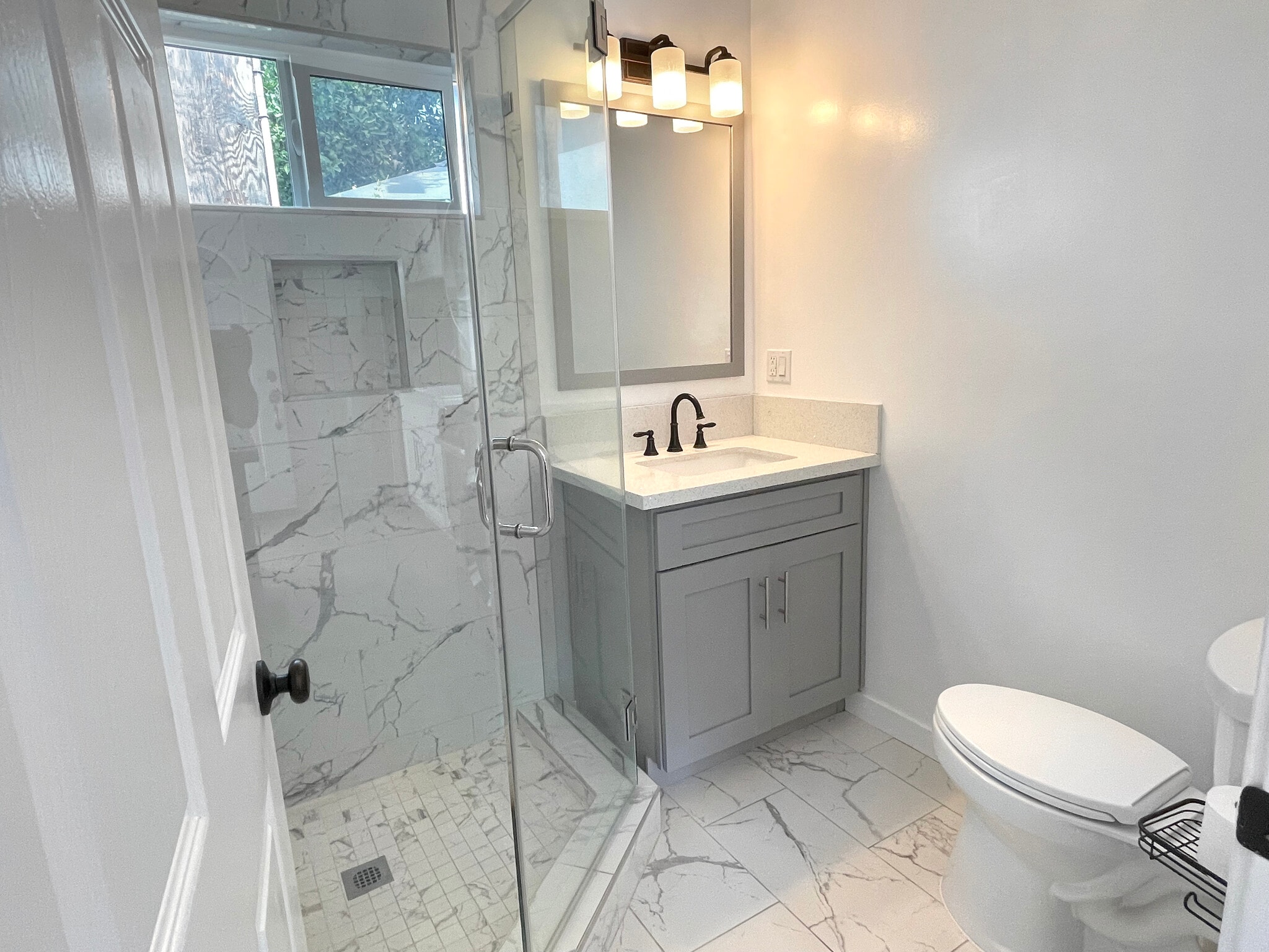 Bathroom with 32” Vanity and air ventilation - 3541 Helms Ave
