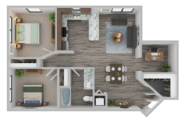 Floorplan - Mast Apartments I & II