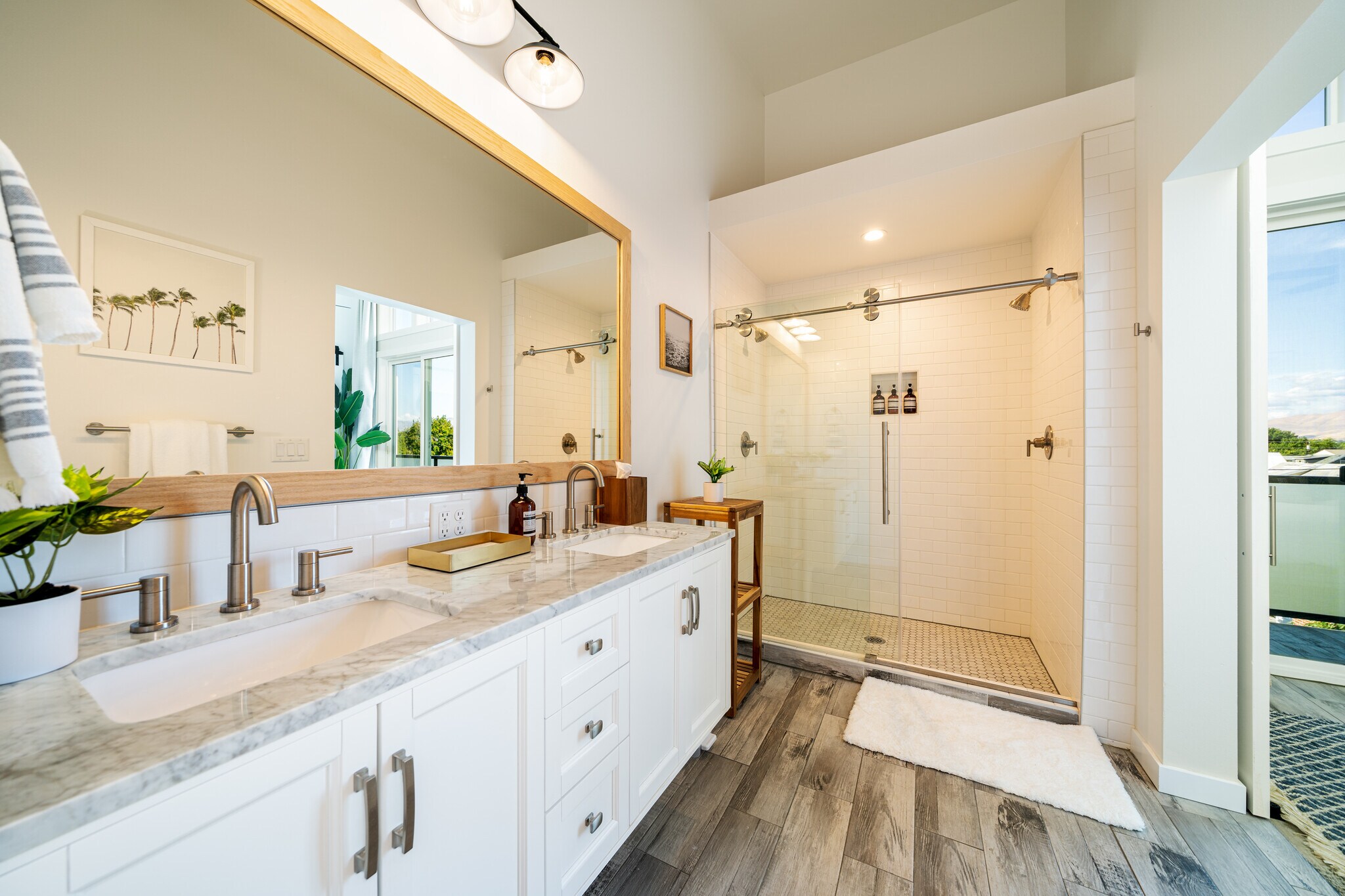 Primary Bath w/ Dual Shower Heads - 823 Orondo Ave