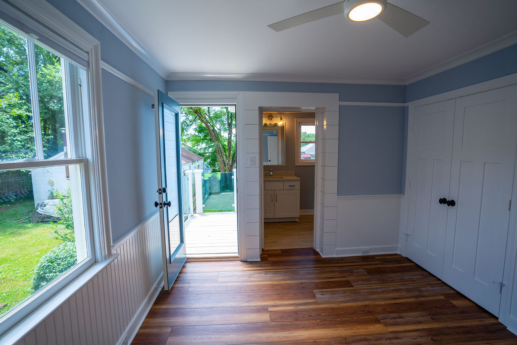 2nd Bedroom with balcony & full bath - 610 Montrose Avenue Apt B