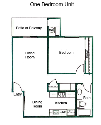 1BR/1BA - Paradise Valley Apartments