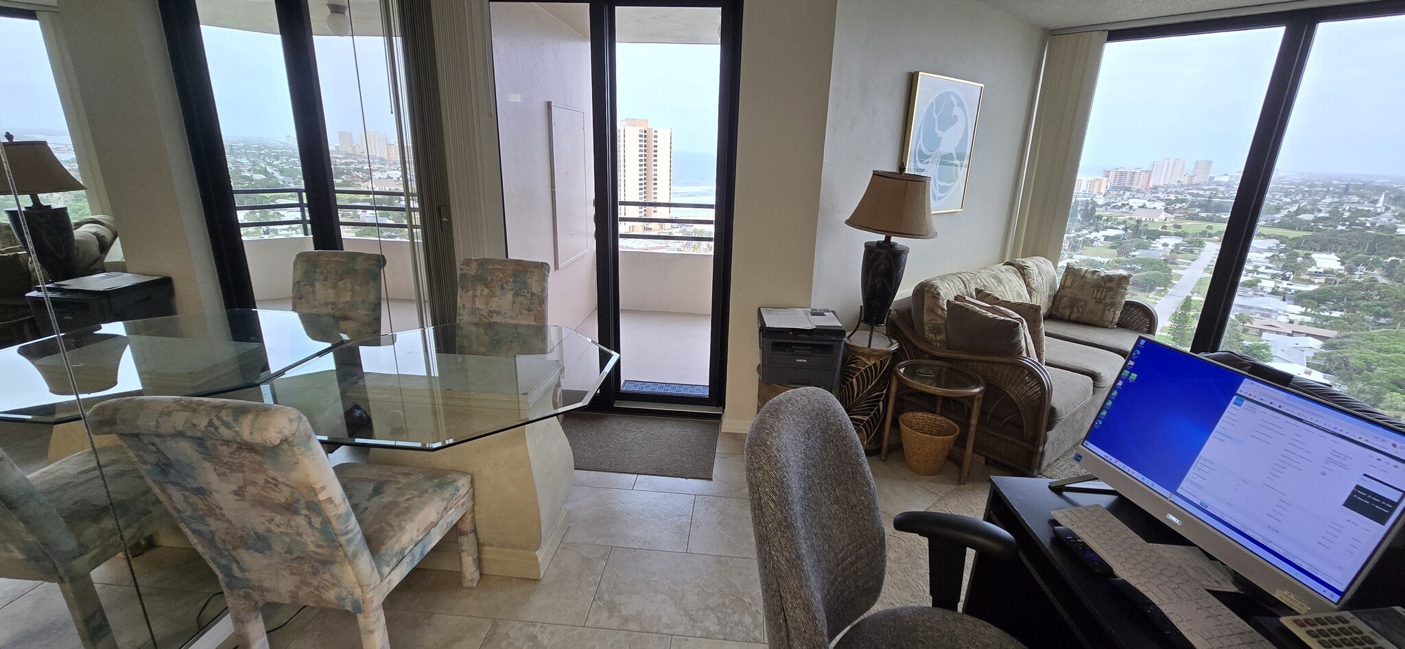Dining area with balcony - 1 Oceans West Blvd