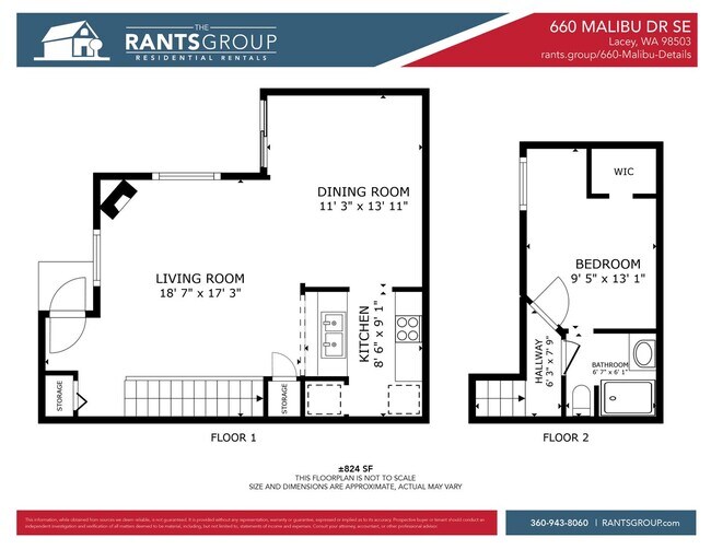 Building Photo - Charming 1-Bed / 1-Bath Townhome in Lacey!