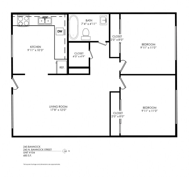 Floorplan - 245 Bannock